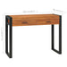 Desk with 2 Drawers 100x40x75 Cm Teak Wood Txpxln