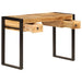 Desk with 2 Drawers 110x50x77 Cm Solid Mango Wood Xaiabb