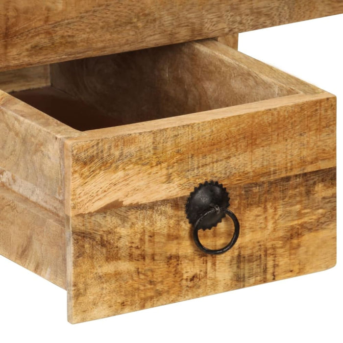 Desk with 2 Drawers 110x50x77 Cm Solid Mango Wood Xaiabb