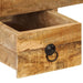 Desk with 2 Drawers 110x50x77 Cm Solid Mango Wood Xaiabb