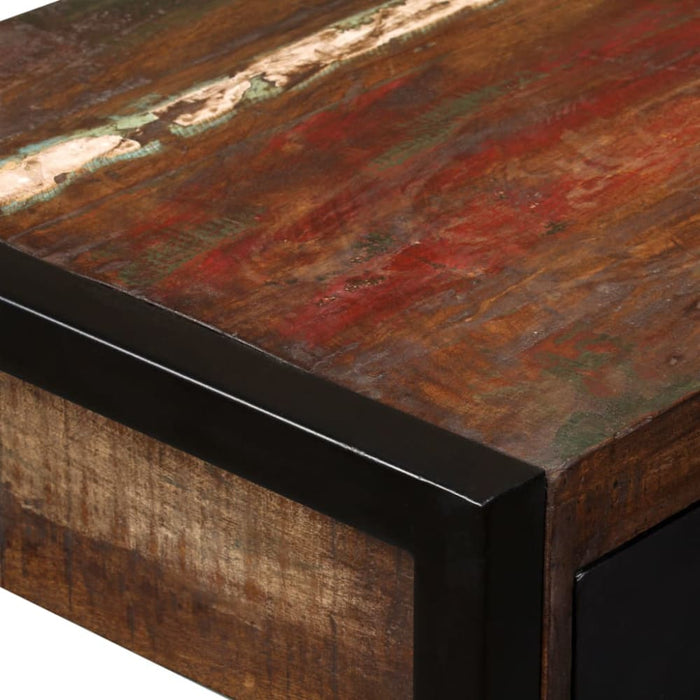 Desk with 2 Drawers Solid Reclaimed Wood 120x50x76 Cm Xaakbp