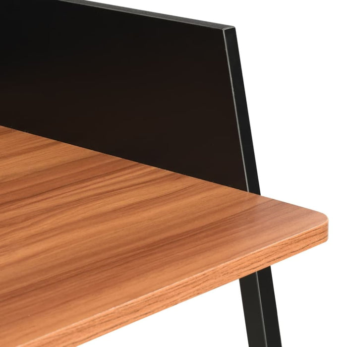 Desk Black and Brown 90x60x88 Cm Xbxll