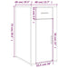 Desk Cabinet Glossy Look White 40x49x75 Cm Engineered Wood