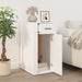 Desk Cabinet Glossy Look White 40x49x75 Cm Engineered Wood