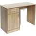 Desk with Drawer and Cabinet Oak 100x40x73 Cm Xatbpi