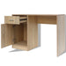 Desk with Drawer and Cabinet Oak 100x40x73 Cm Xatbpi