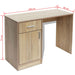 Desk with Drawer and Cabinet Oak 100x40x73 Cm Xatbpi