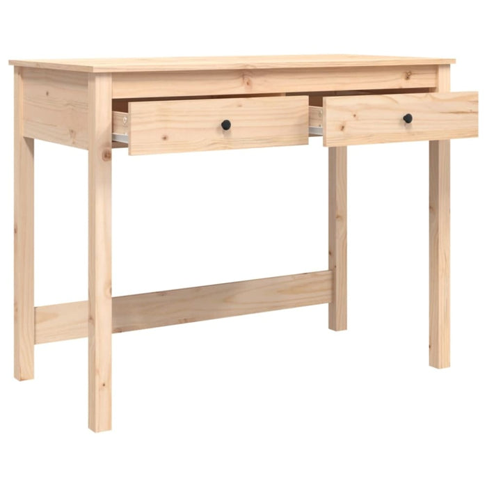 Desk with Drawers 100x50x78 Cm Solid Wood Pine Nxalat