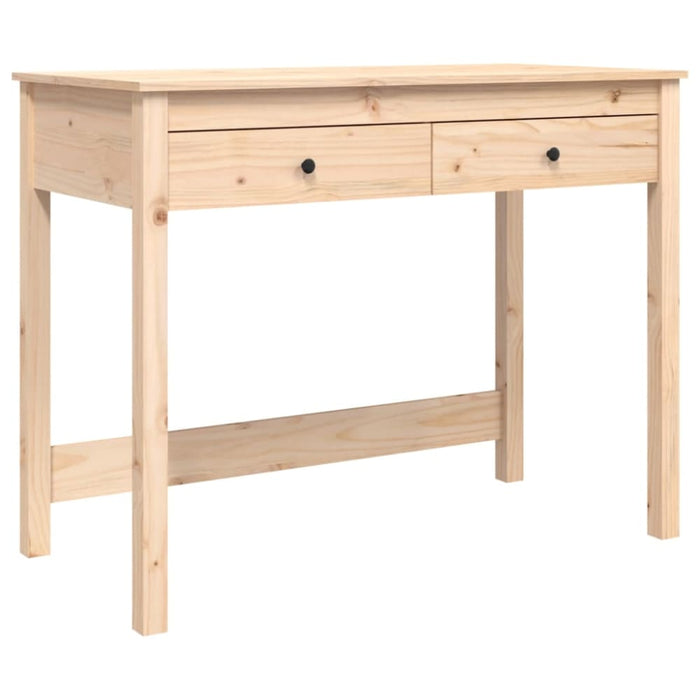 Desk with Drawers 100x50x78 Cm Solid Wood Pine Nxalat