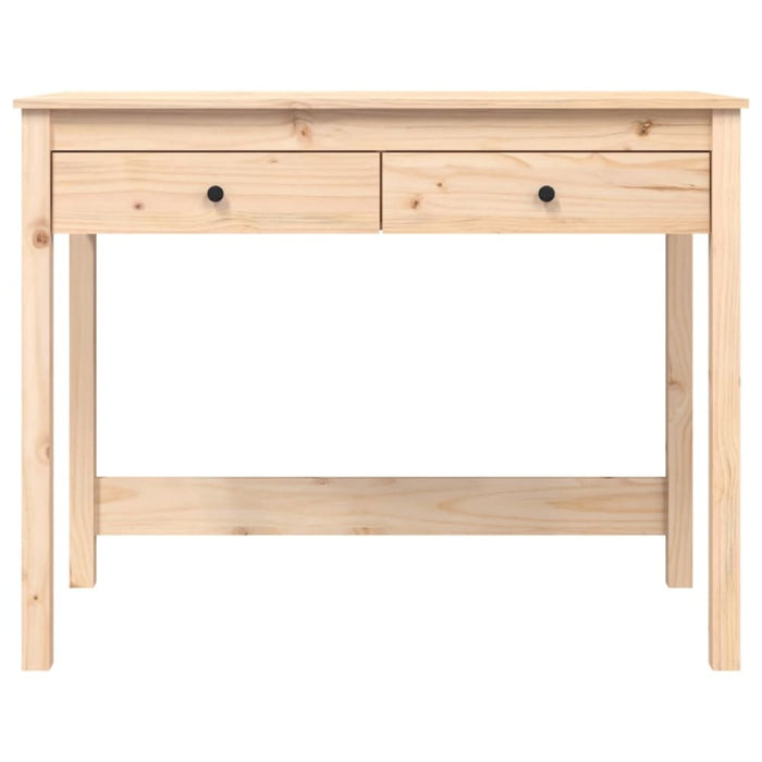 Desk with Drawers 100x50x78 Cm Solid Wood Pine Nxalat