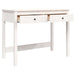 Desk with Drawers White 100x50x78 Cm Solid Wood Pine Nxalaa