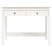Desk with Drawers White 100x50x78 Cm Solid Wood Pine Nxalaa