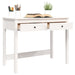 Desk with Drawers White 100x50x78 Cm Solid Wood Pine Nxalaa