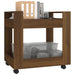 Desk Trolley Brown Oak 60x45x60 Cm Engineered Wood Nollbi