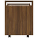 Desk Trolley Brown Oak 60x45x60 Cm Engineered Wood Nollop