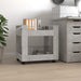 Desk Trolley Concrete Grey 60x45x60 Cm Engineered Wood