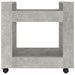 Desk Trolley Concrete Grey 60x45x60 Cm Engineered Wood