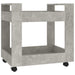 Desk Trolley Concrete Grey 60x45x60 Cm Engineered Wood
