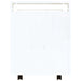 Desk Trolley Glossy Look White 60x45x60 Cm Engineered Wood