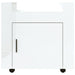 Desk Trolley Glossy Look White 60x45x60 Cm Engineered Wood