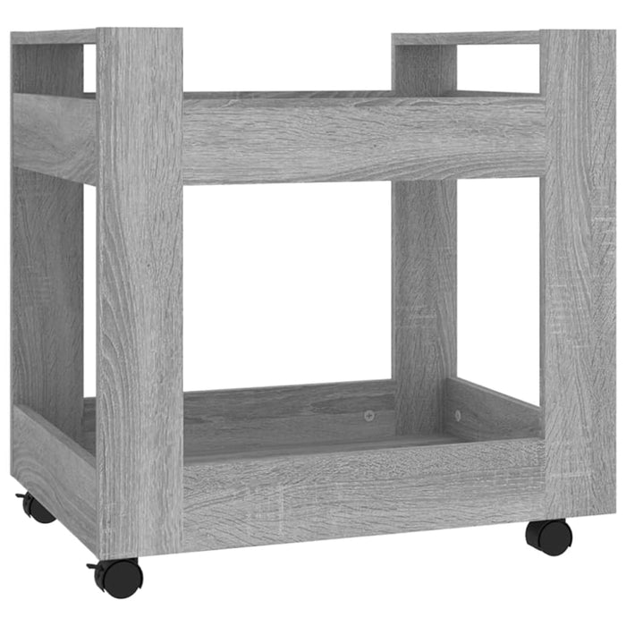 Desk Trolley Grey Sonoma 60x45x60 Cm Engineered Wood Nollbl
