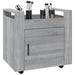 Desk Trolley Grey Sonoma 60x45x60 Cm Engineered Wood Nolloa