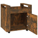 Desk Trolley Smoked Oak 60x45x60 Cm Engineered Wood Nollot
