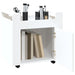 Desk Trolley White 60x45x60 Cm Engineered Wood Nollbn