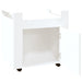 Desk Trolley White 60x45x60 Cm Engineered Wood Nollbn