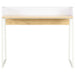Desk White and Oak 90x60x88 Cm Xbxlp