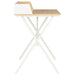 Desk White and Natural 80x50x84 Cm Xbxit