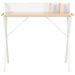 Desk White and Natural 80x50x84 Cm Xbxit