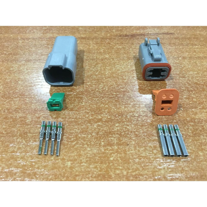Deutsch Dt 4 - way 4 Pin Electrical Connector Plug Kit #dt4
