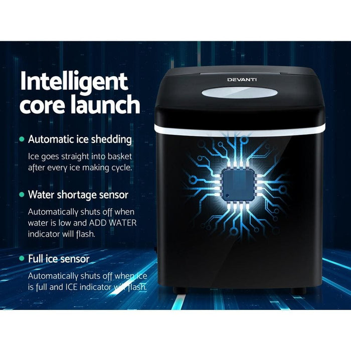 Goslash Picks Devanti 3.2l Portable Ice Cube Maker Machine