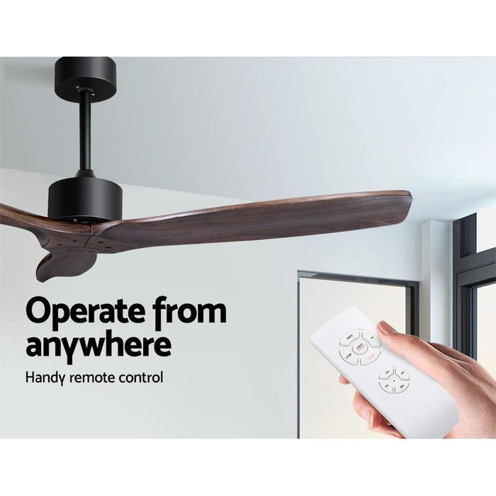 Devanti 52’’ Ceiling Fan with Remote Control Fans 3 Wooden