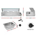 Devanti Commercial Food Warmer Bain Marie Electric Buffet
