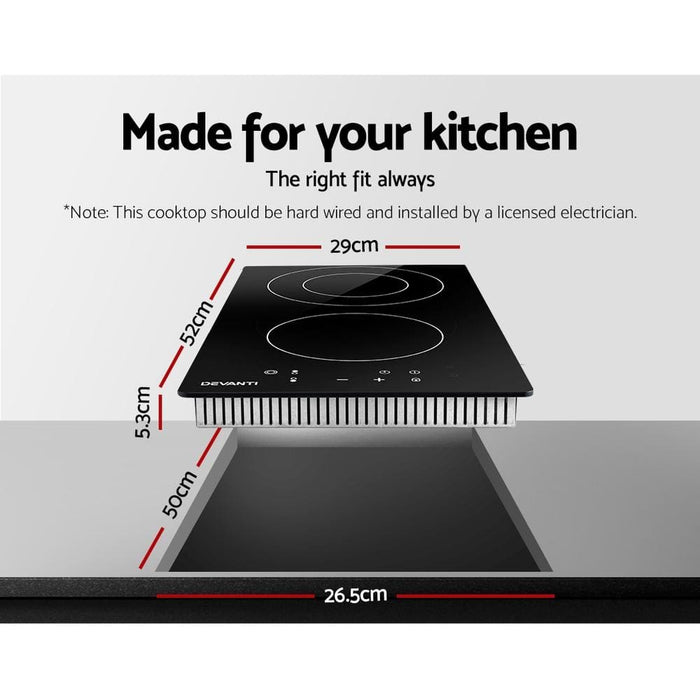 Goslash Picks Devanti Electric Ceramic Cooktop 30cm Kitchen