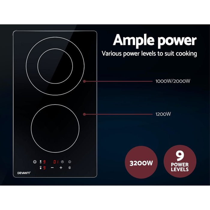Goslash Picks Devanti Electric Ceramic Cooktop 30cm Kitchen