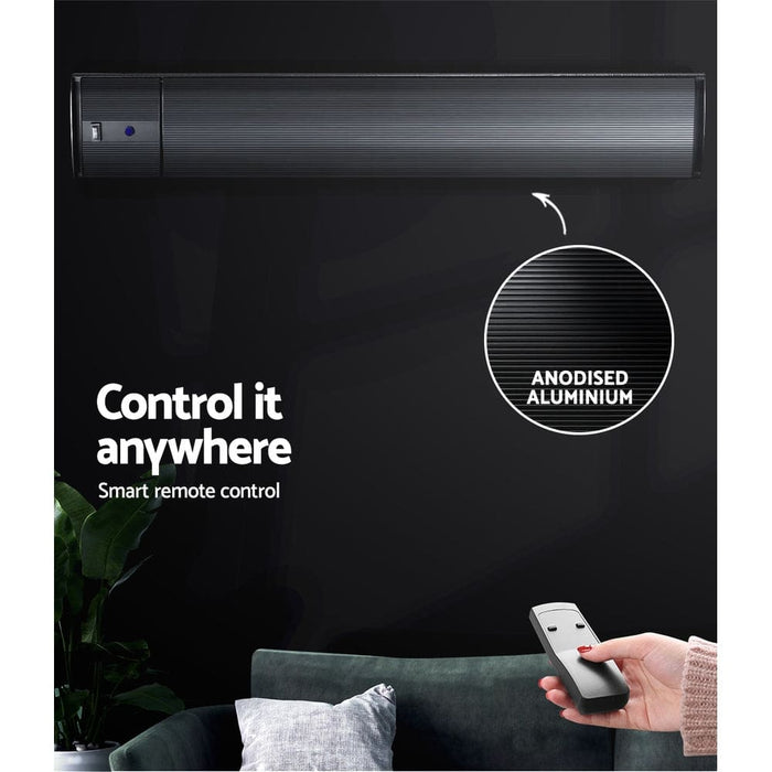 Devanti Electric Infrared Radiant Strip Heater 3200w Panel