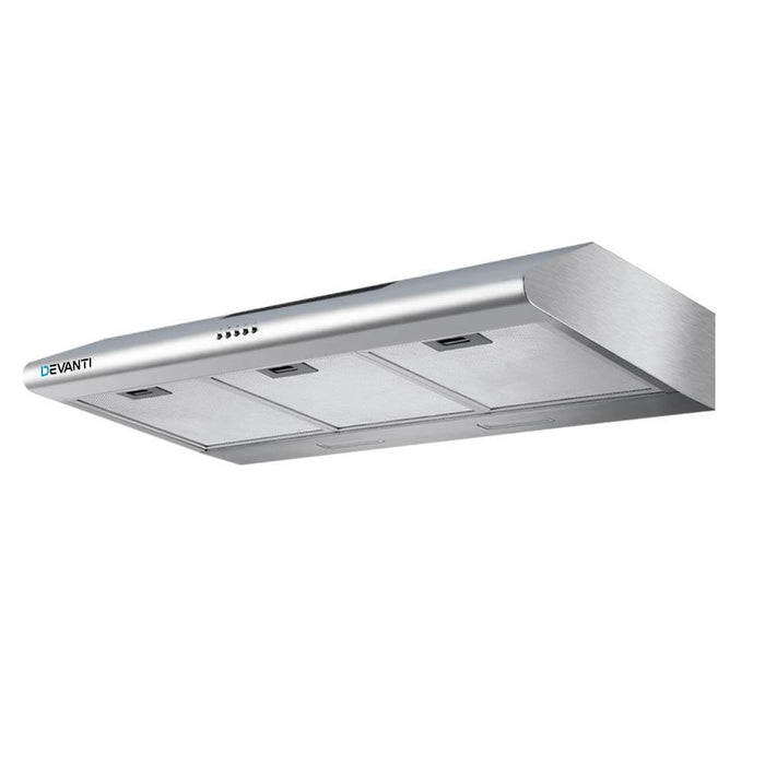 Devanti Fixed Range Hood Rangehood Stainless Steel Kitchen