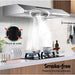 Devanti Fixed Range Hood Rangehood Stainless Steel Kitchen