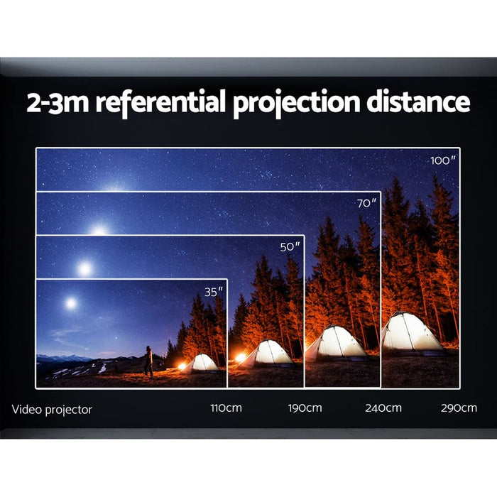 Nz Local Stock-devanti Portable Wifi Video Projector 1080p