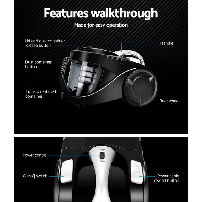 Goslash Picks Devanti Vacuum Cleaner Bagless Cyclone