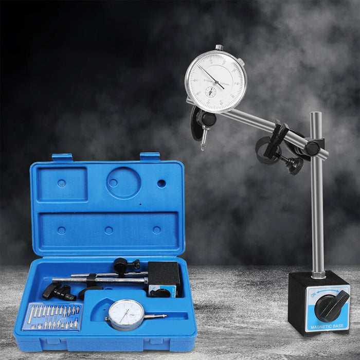 Goslash Picks Dial Indicator Gauge Magnetic Base 0-10mm