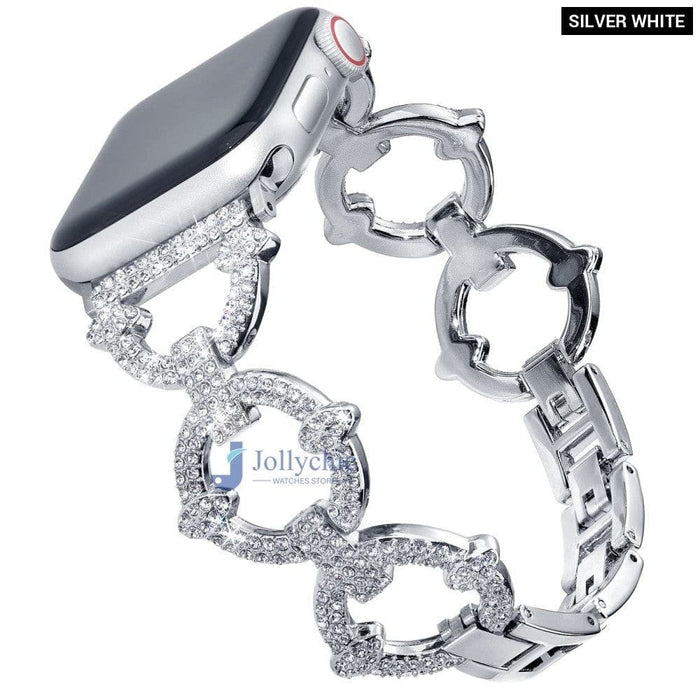 Diamond Butterfly Metal Strap for Apple Watch