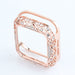 Diamond Carved Copper Luxury Bumper Bling Cover for Apple