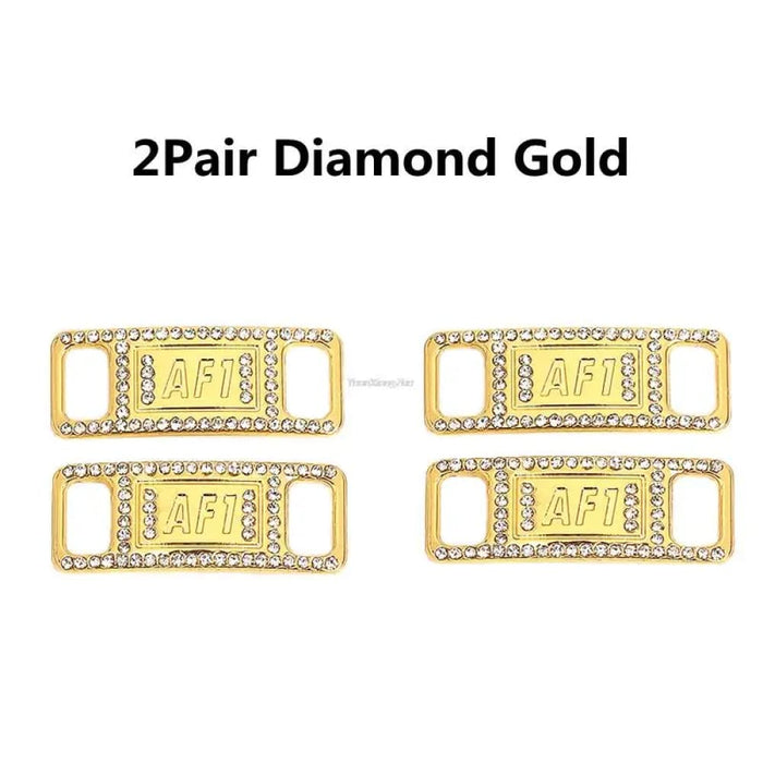 Af1 Diamond Charms Buckle Quality Metal Shoe Laces
