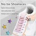 Diamond no Tie Colourful Star Rhinestone Shoe Laces