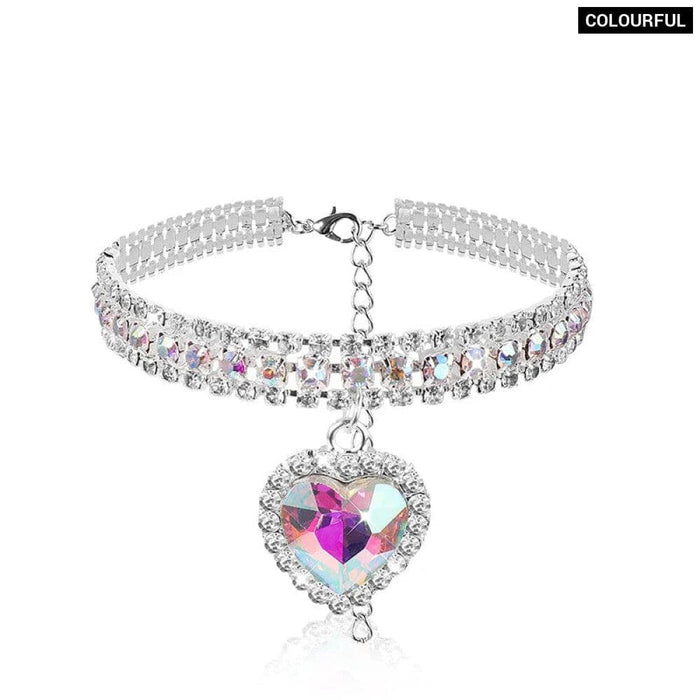 Diamond Dog Collar Shiny Crystal Rhinestone Necklace