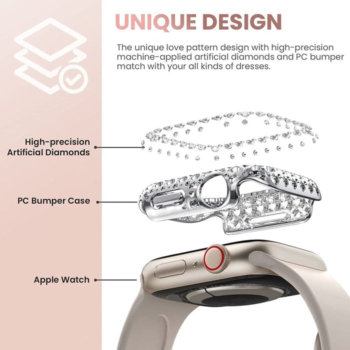 Diamond Hard Pc Protective Bumper Cover for Apple Iwatch